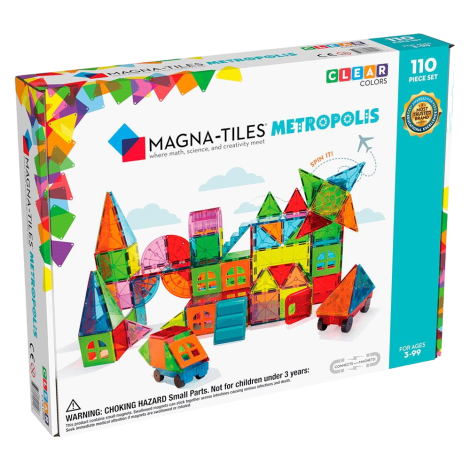 MAGNA-TILES Metropolis, set magnetic 110 piese - imagine 7